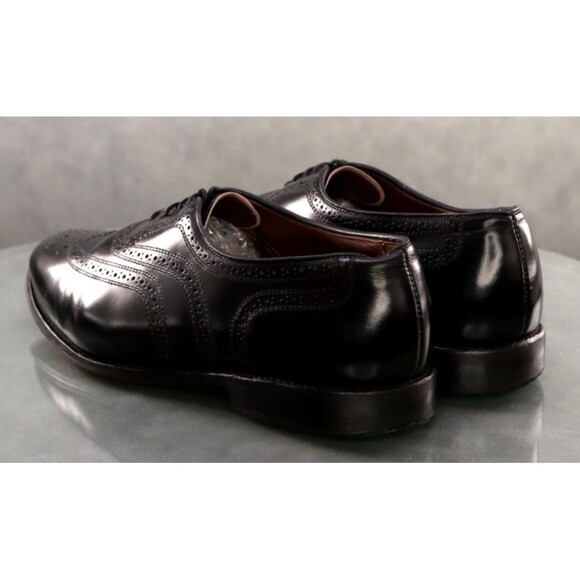 Allen Edmonds Townley Men\'s Wingtip Dress Shoes Size 8 (E) Wide Leather Black main image 5